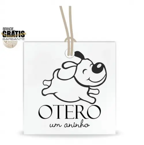 Tag aniversário quadrada