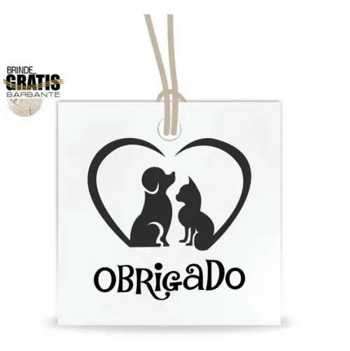 Tag aniversário quadrada