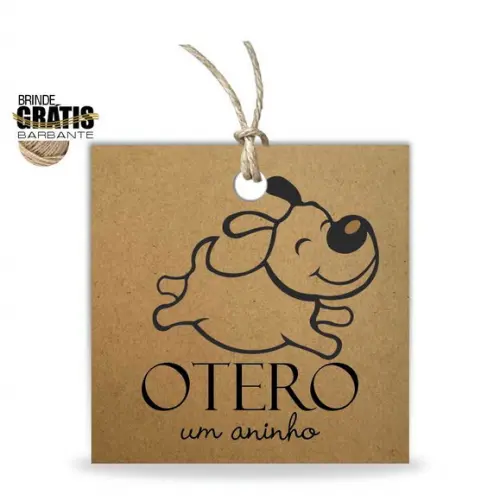 Tag aniversário quadrada