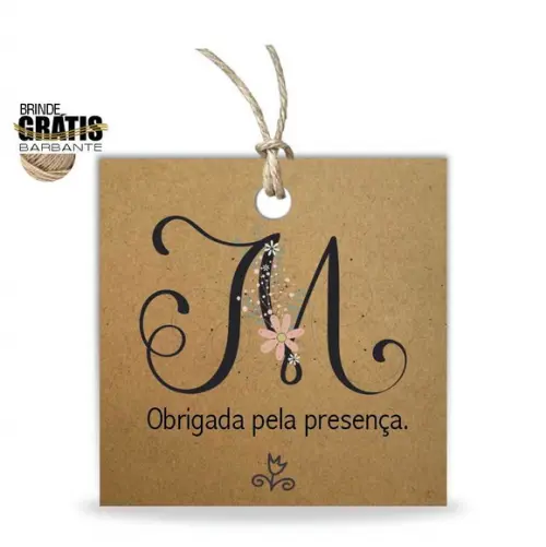 Tag aniversário quadrada