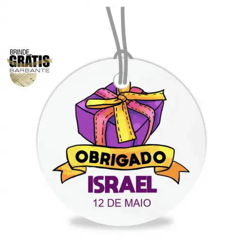 Tag aniversário redonda