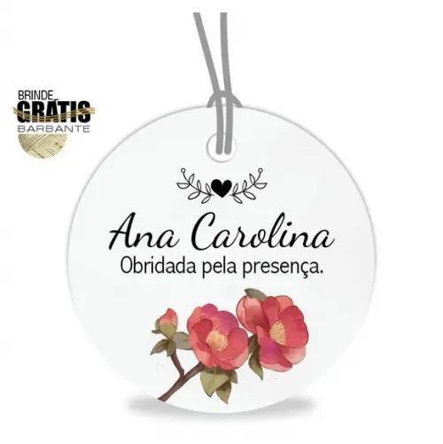 Tag aniversário redonda