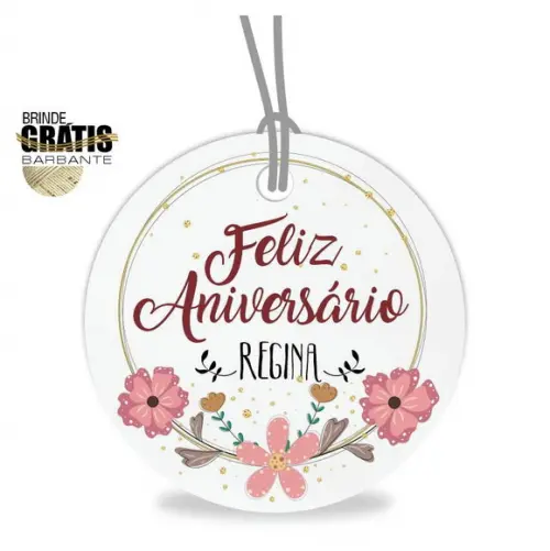 Tag aniversário redonda