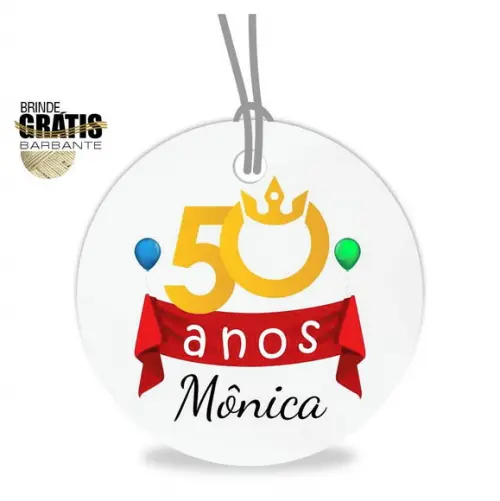 Tag aniversário redonda