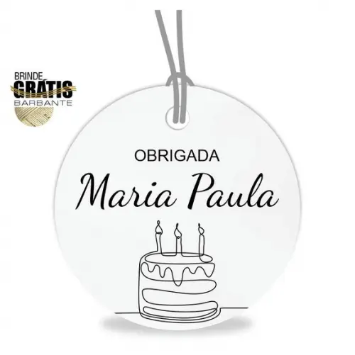 Tag aniversário redonda