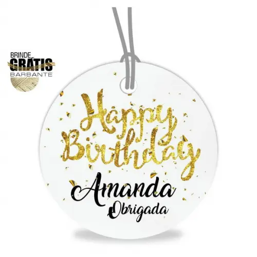 Tag Aniversário Redonda