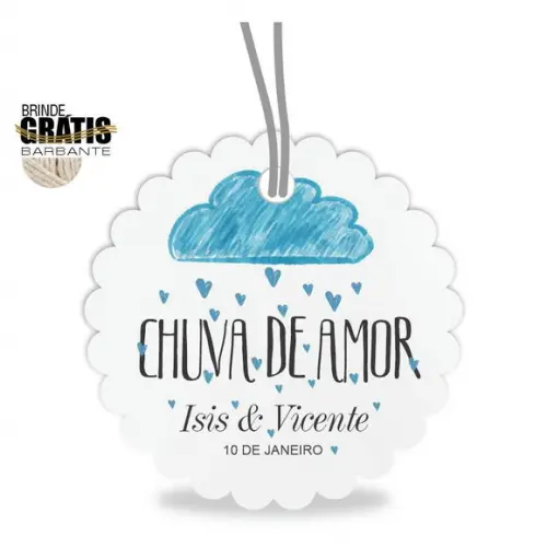 Tag casamento escalope chuva de amor