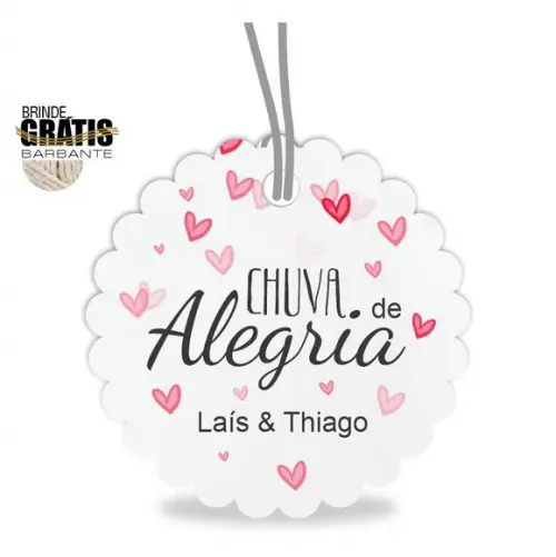Tag casamento escalope chuva de alegria