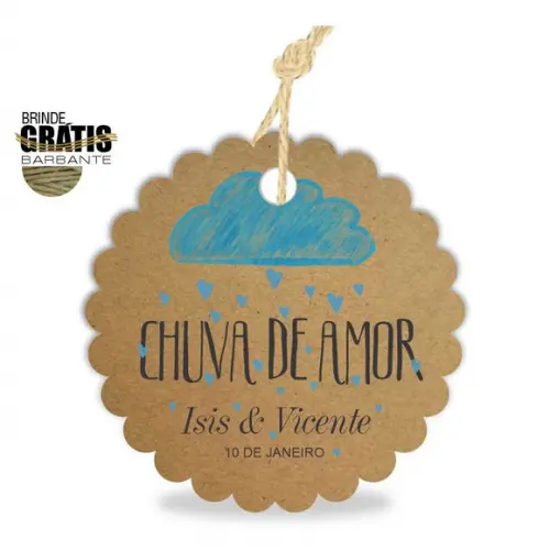 Tag casamento escalope chuva de amor