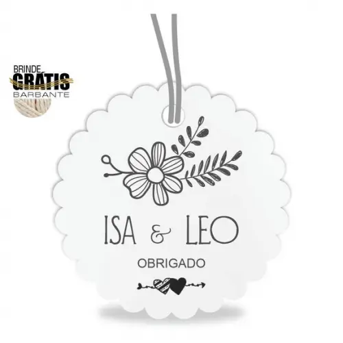 Tag casamento escalope floral
