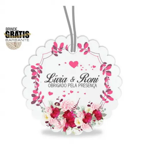 Tag casamento escalope floral
