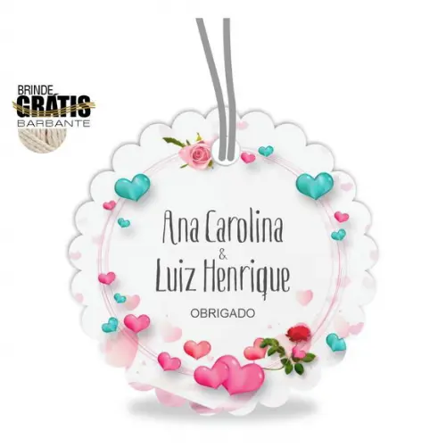 Tag casamento escalope floral