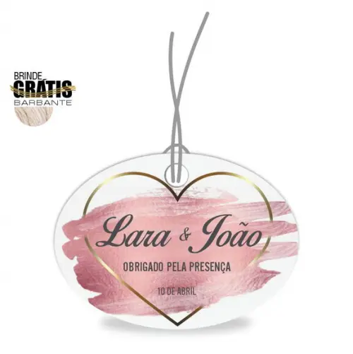 Tag casamento oval