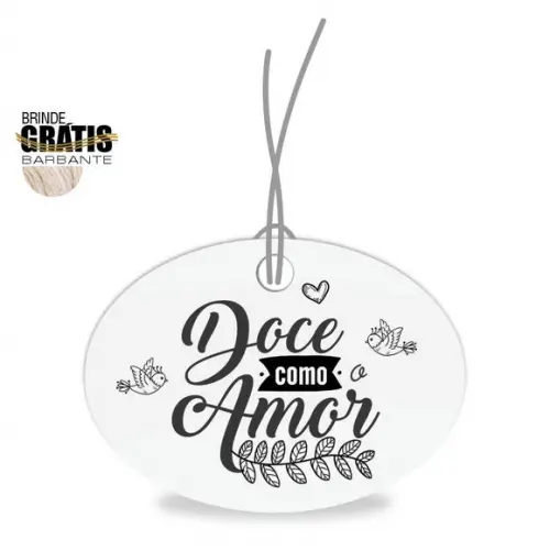 Tag casamento oval doce amor