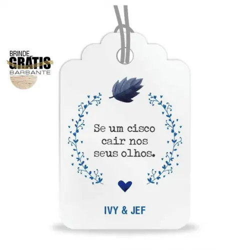 Tag Casamento Quadrada Lágrimas De Alegria