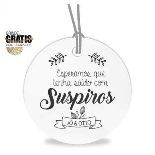 Tag Casamento Redonda Suspiros De Amor