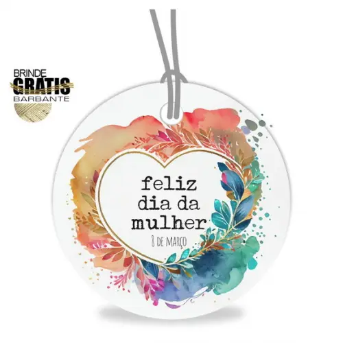 Tag Dia da Mulher Personalizada, Mod.01