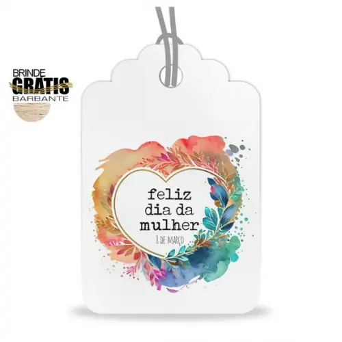 Tag Dia da Mulher Personalizada, Mod.01