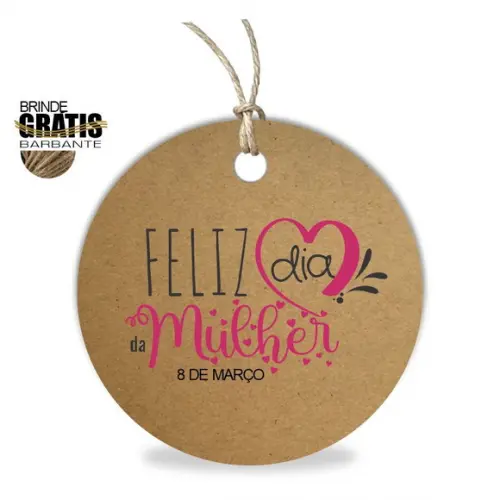 Tag Dia da Mulher Personalizada, Mod.02