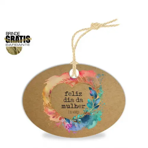 Tag Dia da Mulher Personalizada, Mod.01