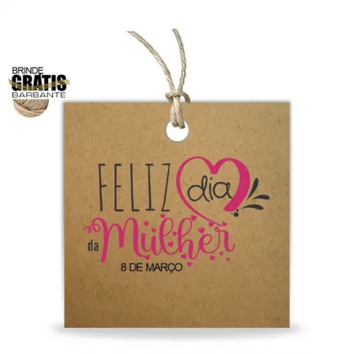 Tag Dia da Mulher Personalizada, Mod.03