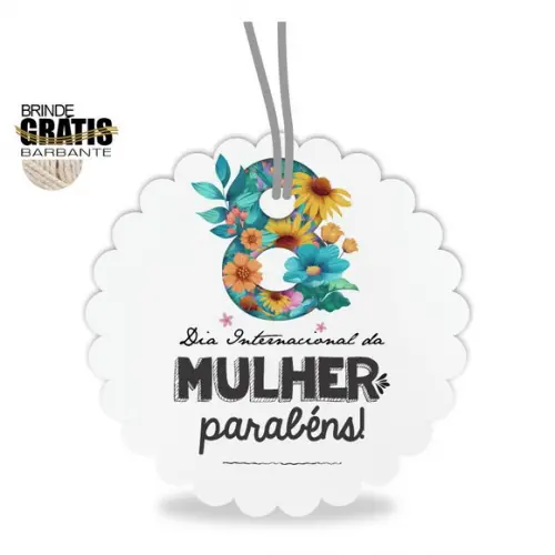 Tag Dia da Mulher Personalizada, Mod.05