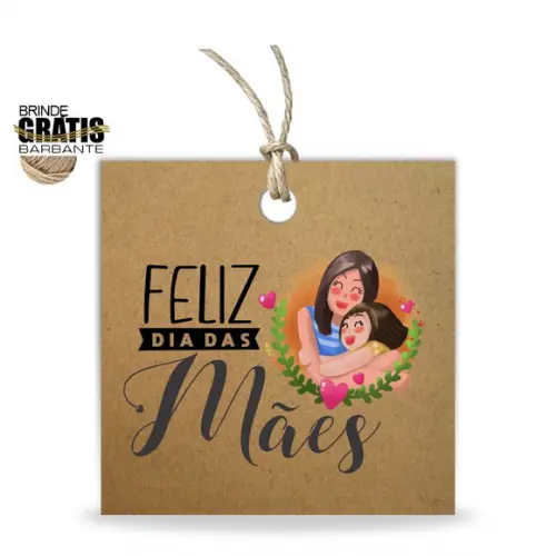 Tag Dia das Mães Personalizada, Mod.03