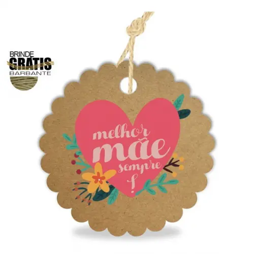 Tag Dia das Mães Personalizada, Mod.02