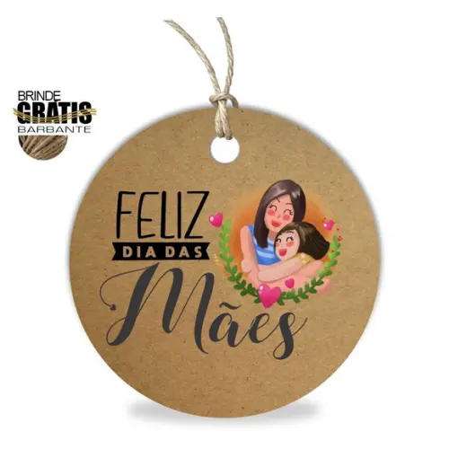 Tag Dia das Mães Personalizada, Mod.03