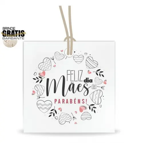 Tag Dia das Mães Personalizada, Mod.07