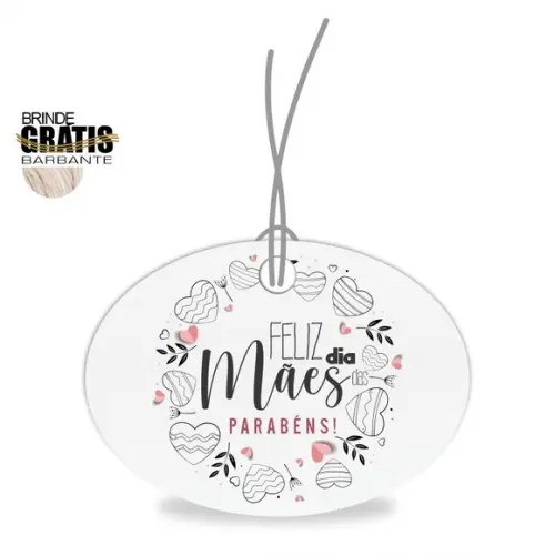 Tag Dia das Mães Personalizada, Mod.07