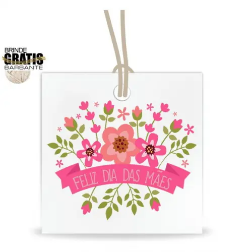 Tag Dia das Mães Personalizada, Mod.08