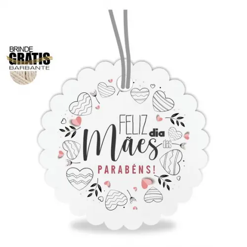 Tag Dia das Mães Personalizada, Mod.07