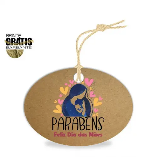 Tag Dia das Mães Personalizada, Mod.09