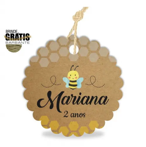 Tag infantil escalope abelhinhas