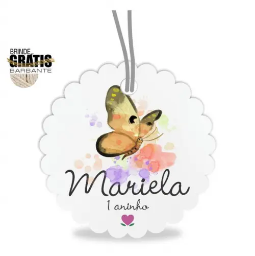 Tag infantil escalope borboleta