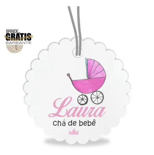 Tag infantil escalope carrinho bebê menina