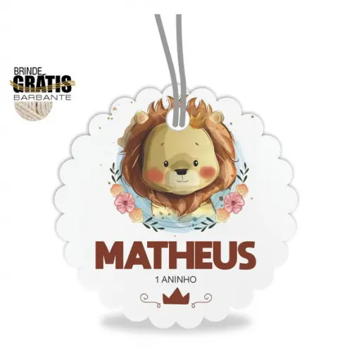 Tag infantil escalope leãozinho