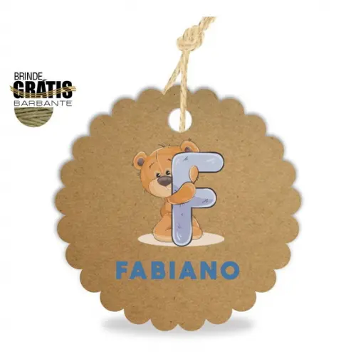 Tag infantil escalope ursinho