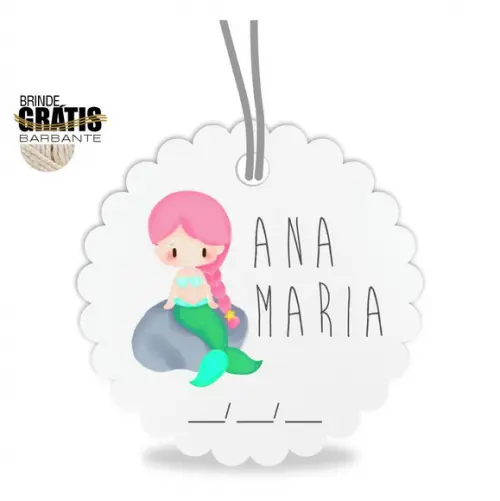 Tag infantil escalope sereia