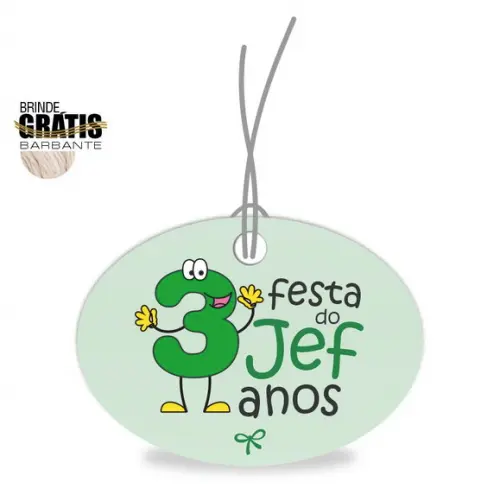 Tag infantil oval niver