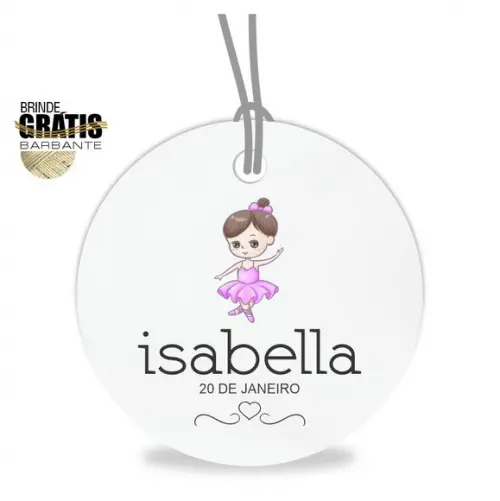 Tag infantil redonda bailarina