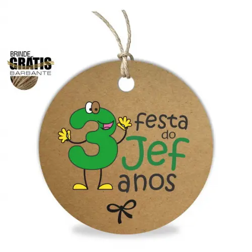 Tag infantil redonda niver