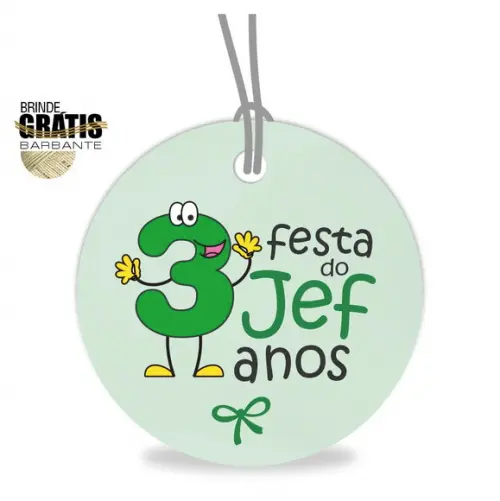 Tag infantil redonda niver