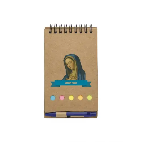 VIRGEM MARIA - CADERNETA BLOCO DE ANOTAÇÕES C/ CANETA