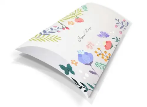 Caixa Travesseiro / Almofada Personaliz. Floral Jardim.mod71