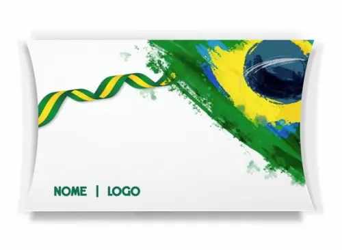 Caixa Travesseiro / Almofada Personalizada. Brasil. Mod80