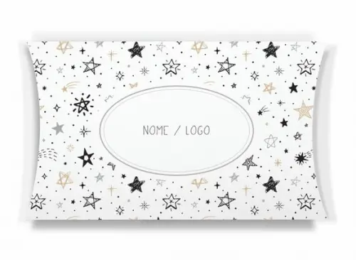 Caixa Travesseiro / Almofada Personalizada. Estrelas. Mod51