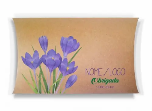 Caixa Travesseiro / Almofada Personalizada. Floral Mod70