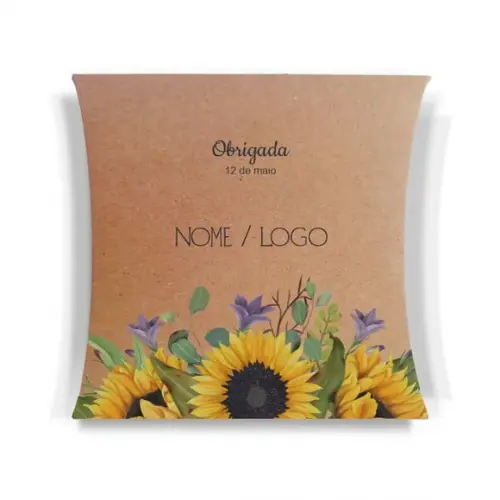 Caixa Travesseiro / Almofada Personalizada. Floral Mod8